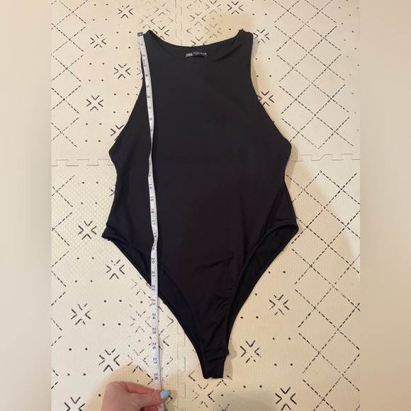 Zara high neck black bodysuit‎ size large - Picture 2 of 6